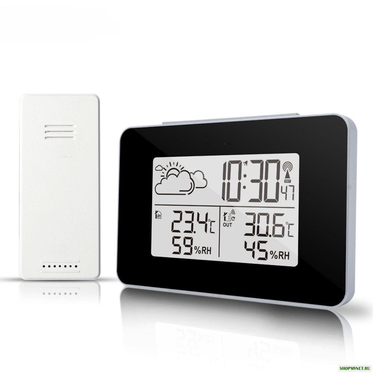 FanJu FJ3364 Цифровая сигнализация Часы Беспроводная метеостанция Датчик Гигрометр